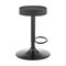 Armen Living Dax Backless Dark Gray Faux Leather Adjustable Height Bar Stool LCDXBABLGR - alternate 5